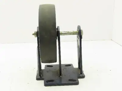 RWM Kingpinless 2-75 Rigid Plate 8"x2" Dual Caster Wheel Urethane on Iron 3000Lb