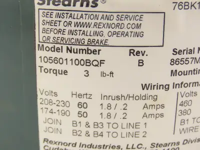 Used STEARNS _UNKNOWN_ Motor Control Parts Indiana US | Arrow Industrial #1411505