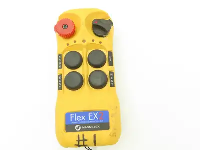 Magnetek FLEX EX2 Overhead Crane Hoist Radio Remote Control 4 Button 2 Speed