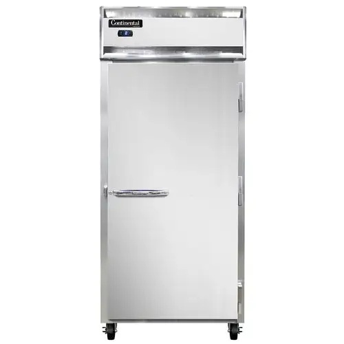 Continental 1FXSNSS 36 1/4" One Section Reach In Freezer, (1) Right Hinge Solid Door, 115v