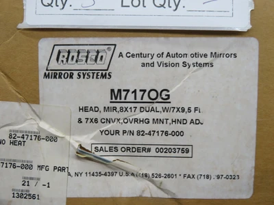 New | in-Stock ROSCO _UNKNOWN_ Automotive Parts | OCO Industrial #1644900
