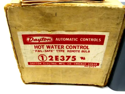 NEW DAYTON 2E375 HOT WATER CONTROLLER