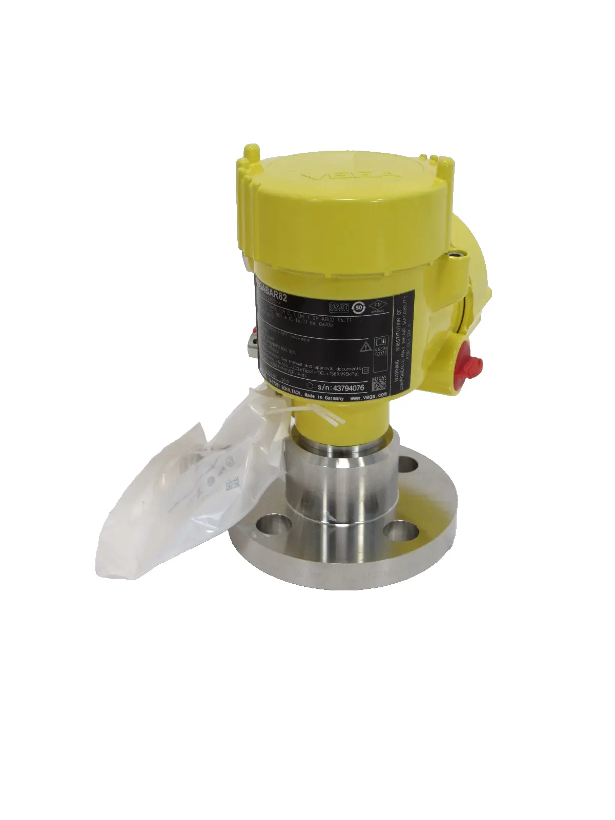 NEW VEGA VEGABAR82 PRESSURE TRANSMITTER B82FCR2DAGVSHXDIQXX