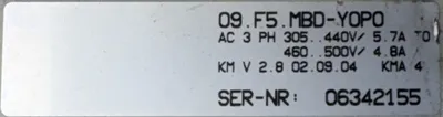 KEB 09.F5.MBD-Y0P0 V1.1 Electrical/PLC/Automation | ESS Industrial Equipment Sales (4)