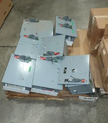 2 PALLETS OF ASSORTED MCC BUCKETS, ALLEN BRADLEY, ABB