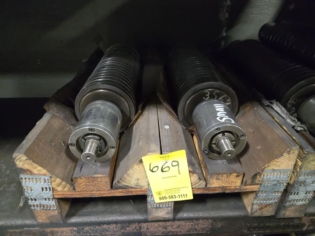 (2) Superfine OD Grind Drum Spindle