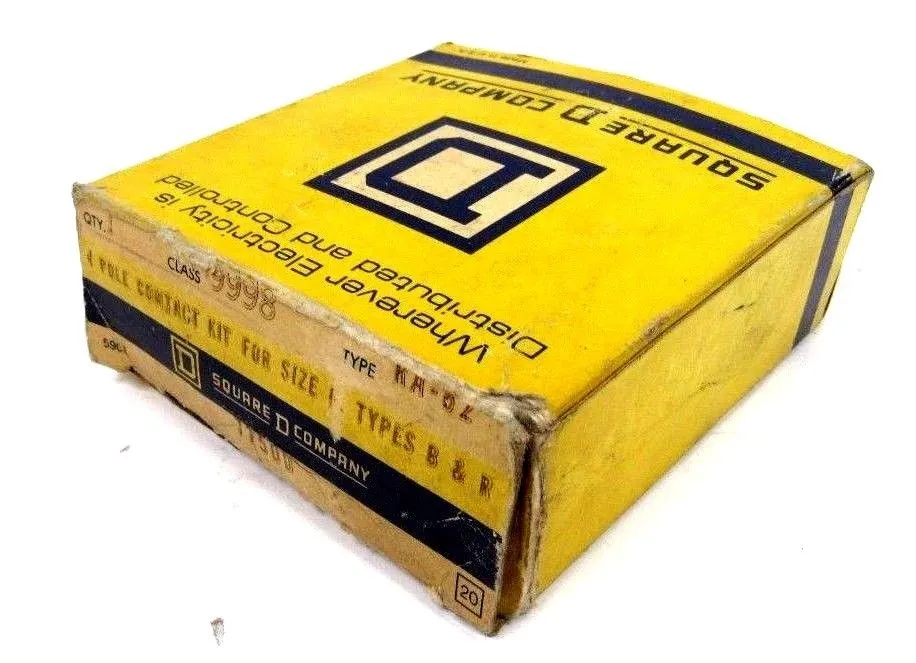 NEW SQUARE D 9998-RA82 4 POLE CONTACT KIT TYPE RA82