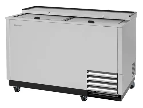 Turbo Air TBC-50SD-GF-N 2 Section Glass Chiller w/ 140 Mug Capacity, Stainless, 115v
