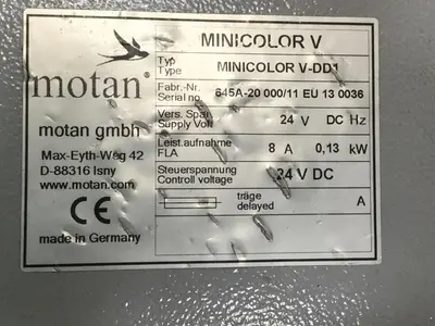 USED MOTAN MINICOLOR V-DD1