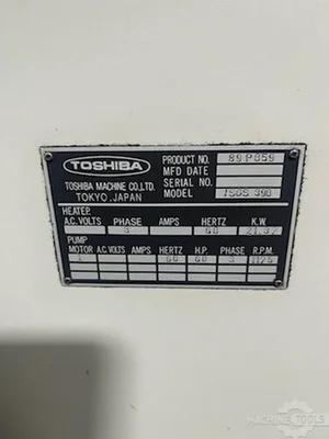 Used 2000 TOSHIBA ISG390V10-19B Injection Molding Machines Arizona US | KD Machinery #1259261