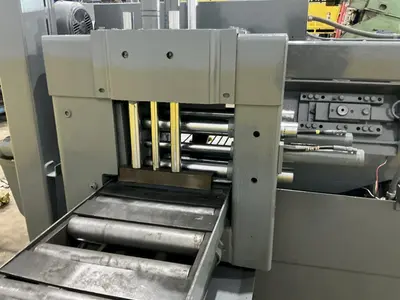 12" X 12" HYD-MECH MODEL #H-12A AUTOMATIC FEED HORIZONTAL SAW PLC-100 CONTROLS & NESTING: STOCK #23723