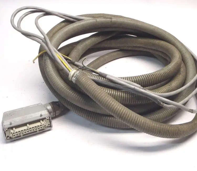 Used Wittmann Battenfeld XM Armored Robot Control Cable 20' ft Robot Parts Michigan US | Maverick Industrial Sales #1489275