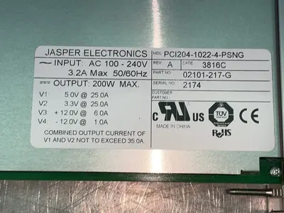 Used JASPER ELECTRONICS PCI20410224PSNG AC/DC Power Supplies Ohio US | HGR 24 #1357343