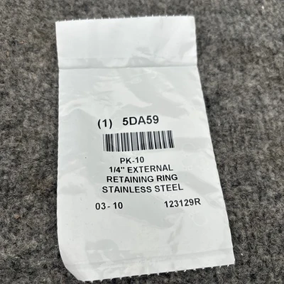 New | in-Stock Grainger 5DA59 Misc Fasteners California US | Davliegogo LLC #1706687