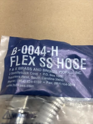 New Replacement B-0044-H Pre-Rinse Hose for T&S Brass 44 Inches Fast Shipping.