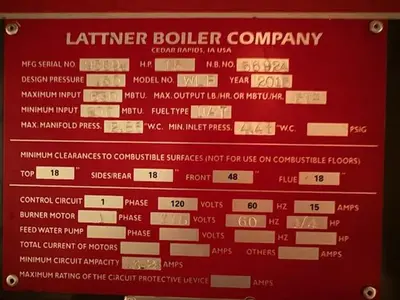 Used 2015 LATTNER _UNKNOWN_ Boilers Ohio US | C3 SURPLUS LLC #1393073