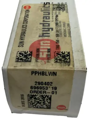 NEW SUN HYDRUALICS PPHB-LWN PRESSURE REDUCING/RELIEVING VALVE PPHBLWN