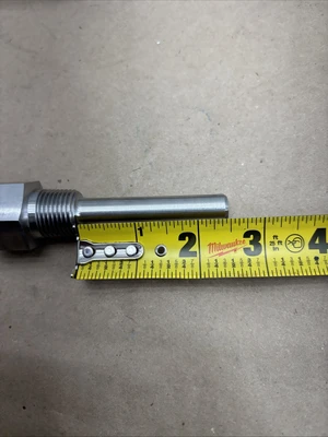 Lot Of (12)Stainless Steel Thermowell 3/4" pipe thread 2-1/2" stem Fast Shipping