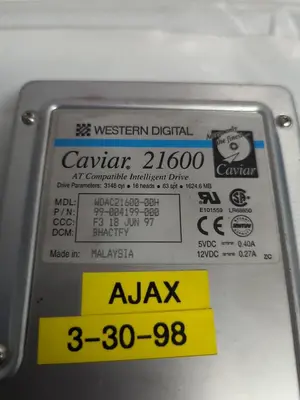 Used WESTERN DIGITAL CAVIAR 21600 Computer Accessories Ohio US | Surplus Asset Holdings #1235946