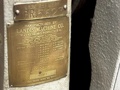 6" LANDIS MODEL #6P RECEDING DIE HEAD PIPE THREADER: STOCK #23479