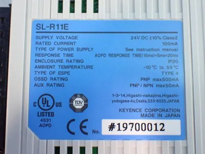 New | in-Stock KEYENCE SLR11E Industrial Controls Ohio US | HGR 24 #1134641