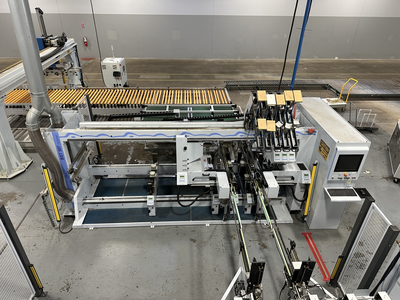Weeke Models Optimat BST503 and BST507 CNC Through Feed Boring Line
