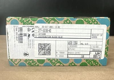 NEW Phoenix Contact ["32 73 20 0", "PTFIX 6/6X2.5-NS35A"]