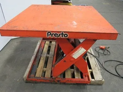 Presto X4W24-20 2000 LB 48"x48" Hydraulic Scissor Lift 7"-43" Height 460V 3Ph
