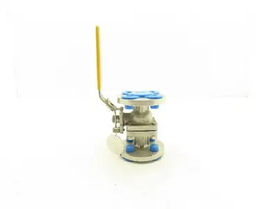 FlowTek F15 1/2" 150 Flanged 2pc Stainless Ball Valve 275psi 316SS/CF8M