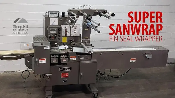 Used ALLPAC SW SUPER-SANWRAP Horizontal Form Fill Seal | Steep Hill Equipment Solutions #773740