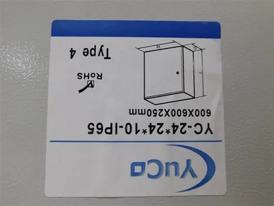 YuCo YC-24*24*10-IP65 UL NEMA 4 Enclosure 600mm x 600mm x 250mm New