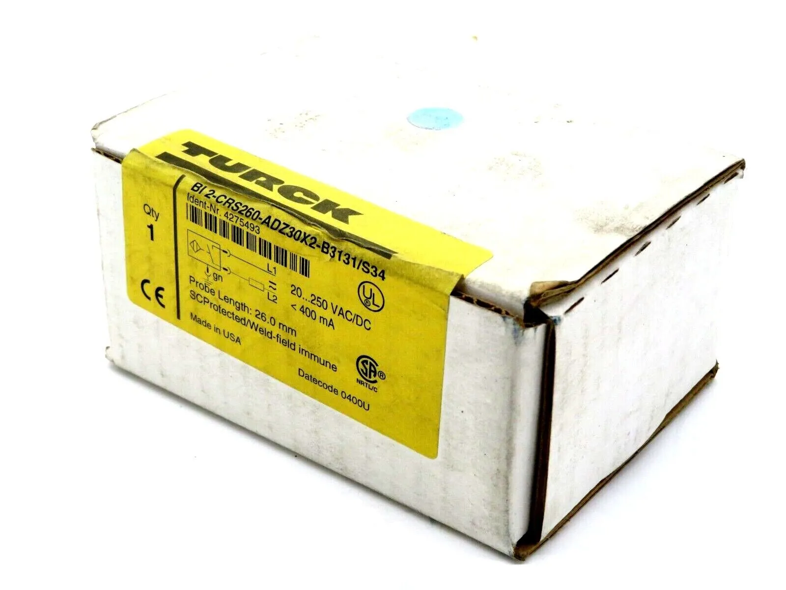 NEW SEALED TURCK BI2-CRS260-ADZ30X2-B3131/S34 INDUCTIVE SENSOR 4275493