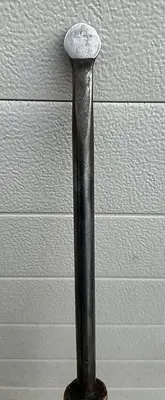 Metal Spooned Spinning Tool ~ 29" Length - 7/8" Tip ~ (5787)