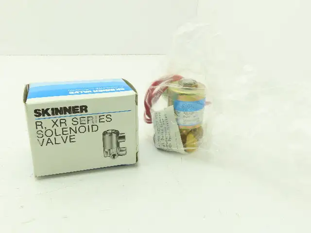 Honeywell Skinner R2LX20 Brass Solenoid Valve 2-Way 120V 200 PSI 1/4" NPT Oxygen