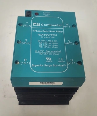 NEW Continental RVA3/6V75T/H