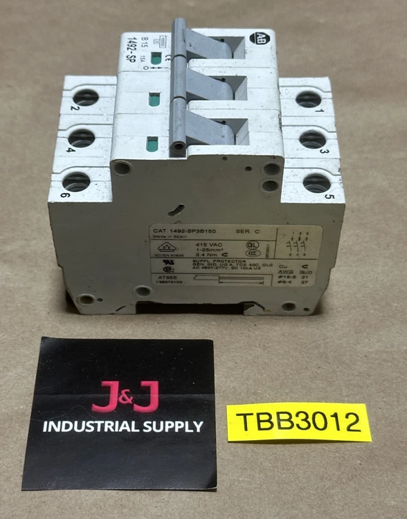 Used Allen-Bradley 1492-SP3B150 Circuit Breakers Indiana US | J&J Industrial Supply #516300
