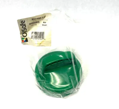 NEW OILSAFE SPILL-PROOF STORAGE LID, MID GREEN