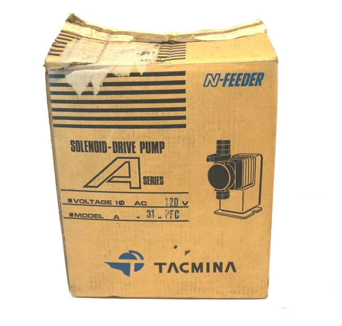 NEW TACMINA A-31-PFC SOLENOID DRIVE PUMP A31PFC