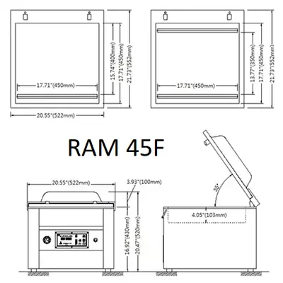 RAM Model 45F Table Top Vacuum Packaging Machine