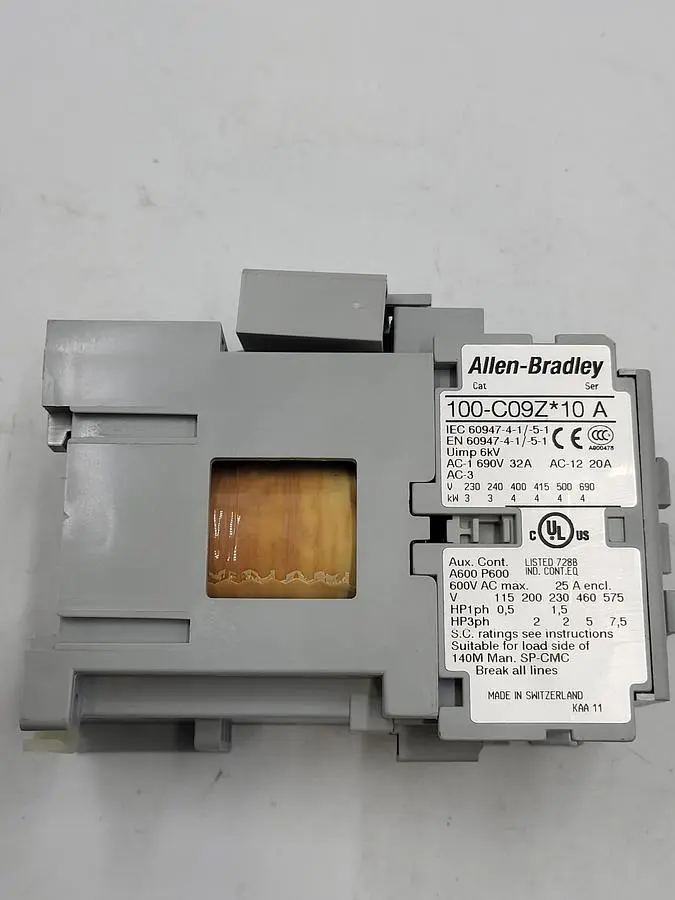 Used ALLEN-BRADLEY ALLEN BRADLEY 100-C09Z CONTACTOR 3 POLE 9 AMPS PLC Contactors | ND Industrial Surplus #1216460