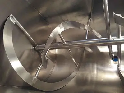 New 100 Cubic Foot Stainless Steel Ribbon Mixer, 20 HP #5512913