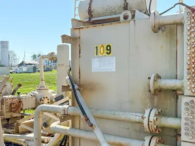 Used KNIGHT KOA-2 4-3/4" SINGLE STAGE HORIZONTAL AIR BOOSTER COMPRESSOR High Pressure Air Compressors Pennsylvania US | East West Machinery & Drilling #1417200