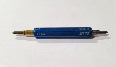 2-56 UNC 2B BALAX GO & NO GO Thread Plug Gages GO P.D. .0744 & NOGO .0772