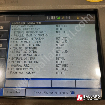YASKAWA Motoman MH180 Robot System w/ DX200 Controller
