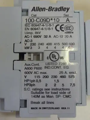 USED ALLEN BRADLEY 100S-C09DJ14C SER A