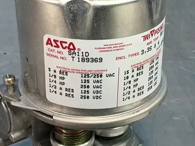 New | in-Stock ASCO SA11D Pressure Switches Ohio US | HGR 24 #1251146