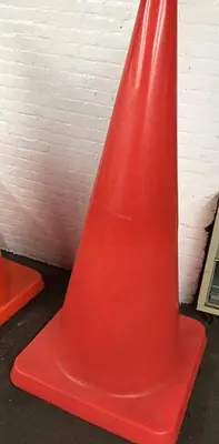 3129-700 LOT of (6) Orange & Pink Oversized Traffic Safety Cones