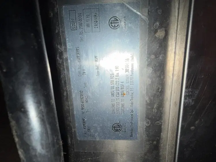 Used ELECTROLUX HSPP3RPRS Electric Cooking Equipment British Columbia CA | Surrey Food Equipment #1147621