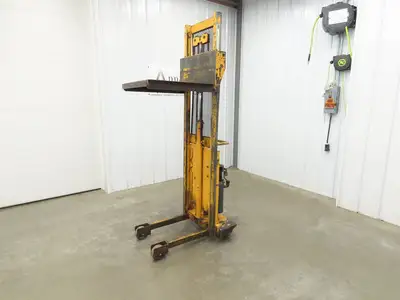 Langley BHLD Walk Behind Pallet Lift Truck 200lb 12V Straddle Platform 70" Lift