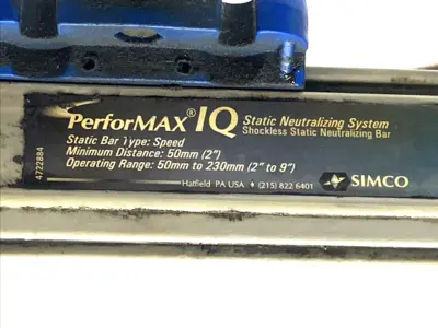 Used Simco-Ion Shockless Static Neutralizing Bar 54mm Electrostatic Air Cleaners Michigan US | Maverick Industrial Sales #1398009